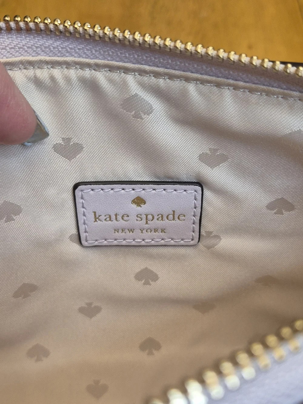 Kate Spade New York Ivy Street Amy Smooth Leather Crossbody Bag Lilac Moon $198 - Picture 6 of 8